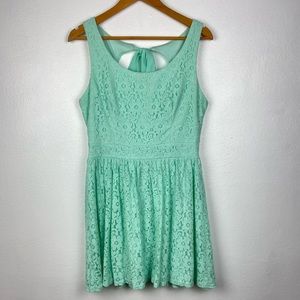 B. Darlin lace knee length dress back bow